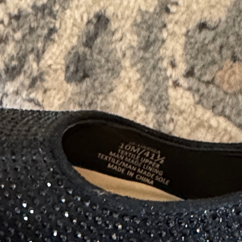 Jessica Simpson Black Sparkle Heels - Picture 3 of 7